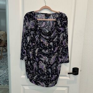 3/4 sleeve tunic top from Lane Bryant